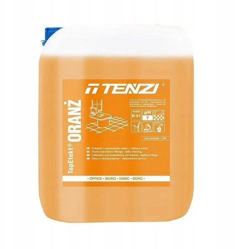 Tenzi Neutralny płyn do mycia posadzek TENZI, Topefekt, zapach pomarańczy, Oranż, 5l