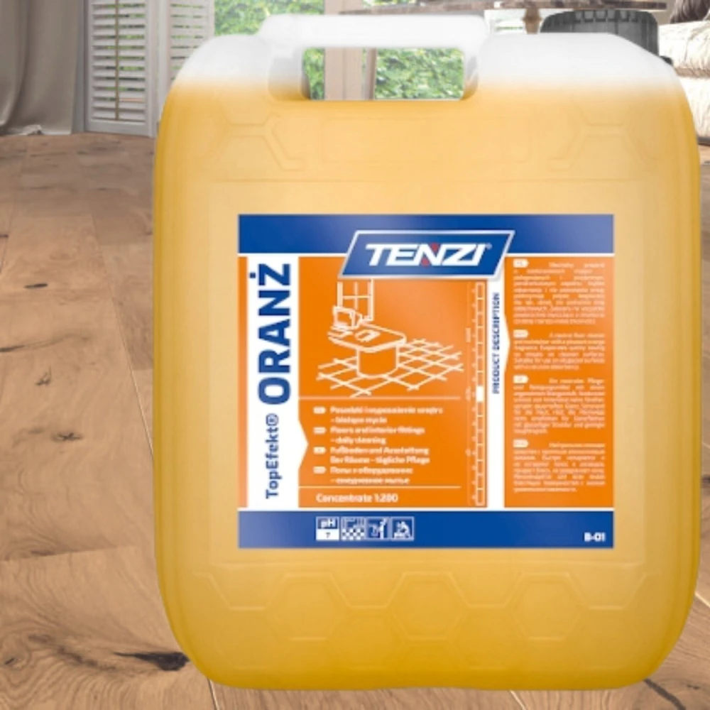 Tenzi Neutralny płyn do mycia posadzek TENZI, Topefekt, zapach pomarańczy, Oranż, 5l