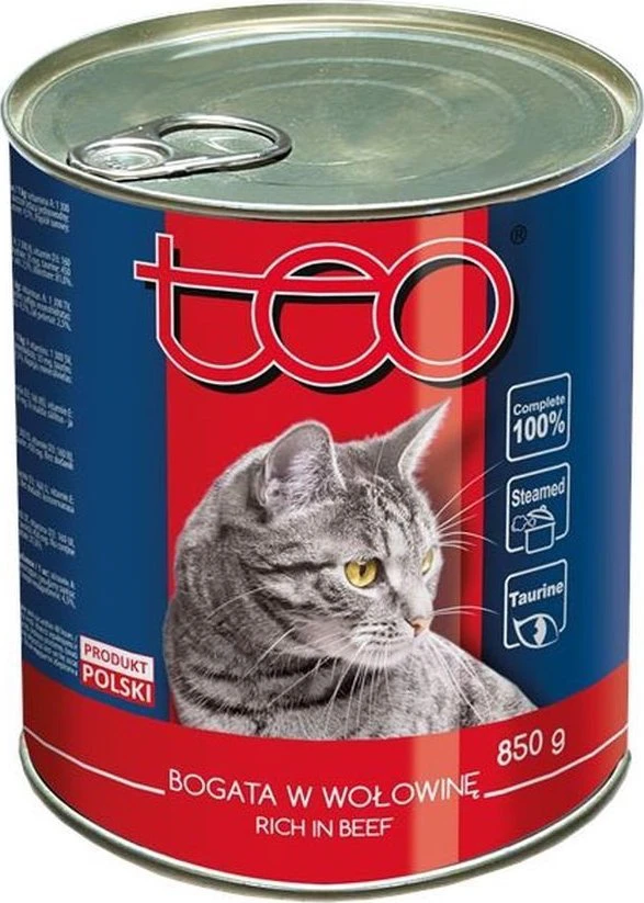 TEO Rich in jautiena – šlapias kačių maistas – 850g