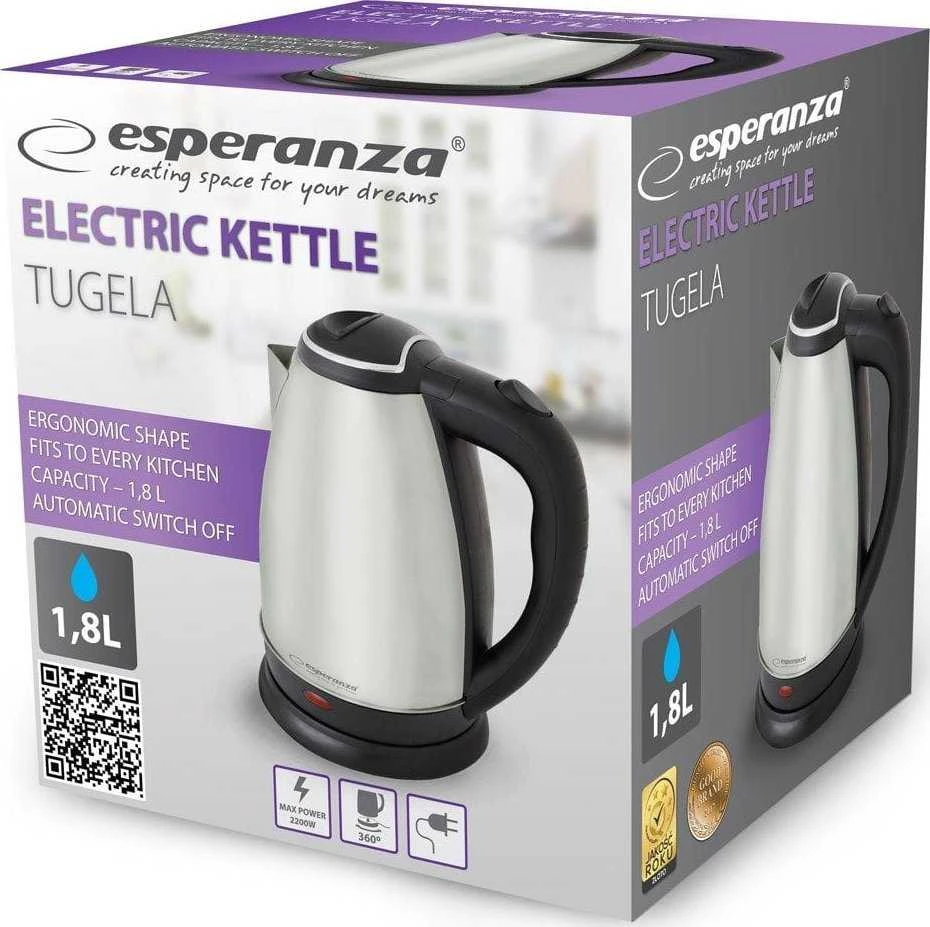 Elektrinis Virdulys - Esperanza EKK104X 1,8 L Juoda, Multi Spalvos 2200 W