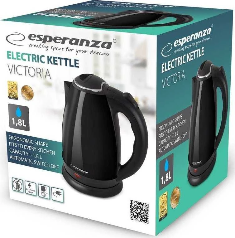 Elektrinis Virdulys - Esperanza EKK113K 1,8 L Juodas