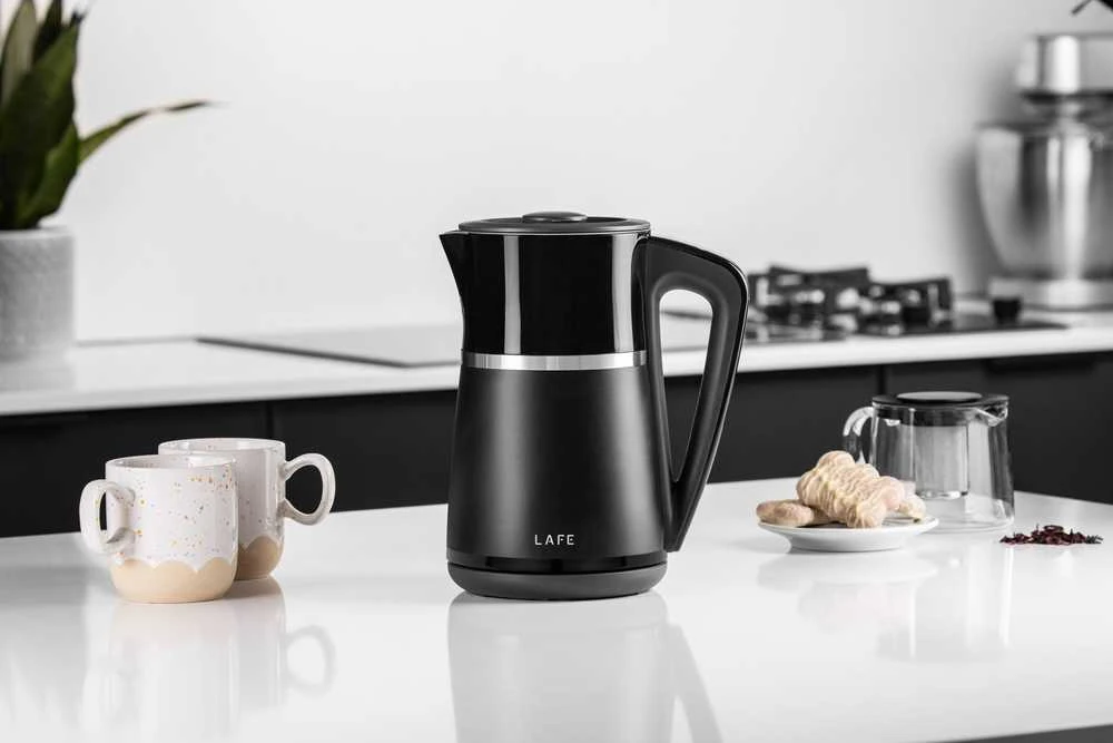 Elektrinis Virdulys - LAFE CEG020 1,7L 2200W Temperatūros kontrolė Juodas