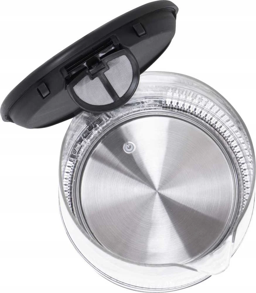 Mesko | Virdulys | MS 1301b | Electric | 1850 W | 1.7 L | Glass | 360° rotational base | Juodas