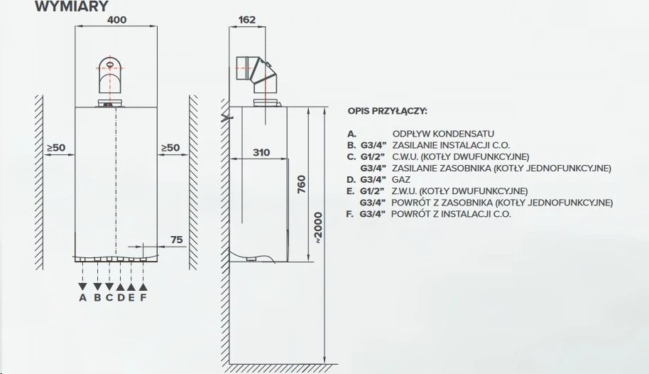 Termet TERMET KOCIOŁ 1/F GOLD PLUS II 25 (24,5)-2E-G20 20MBAR WKJ58T1000000/PLAT