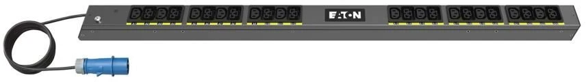 „Eaton G4 Basic Rack“ maitinimo blokas, 0U, 22,5U, IEC-60309 įvestis, 3 m kabelis, 1 fazė, 3,7 kW, 16 A, 200–240 V, 24 lizdai (12) C13, (12) C39