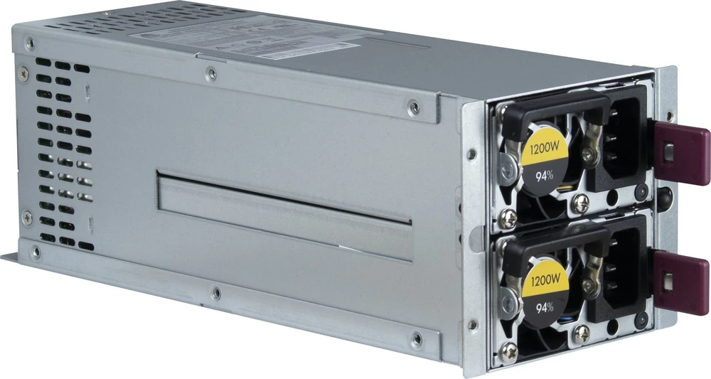 Terminal sieciowy Inter-Tech ASPower R2A-DV1200-N 1200W red redundantne zasilacze serwerowe 80+ Platin