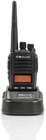 Midland G18 - PMR446 racija 8 kanalai 446.00625 - 446.09375 MHz Juodas