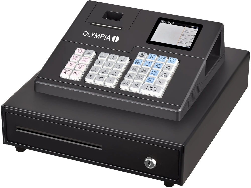 Spausdintuvas „Olympia K100“ terminis kasos aparatas su tiesioginiu terminiu 2000 ir LED indikatoriais