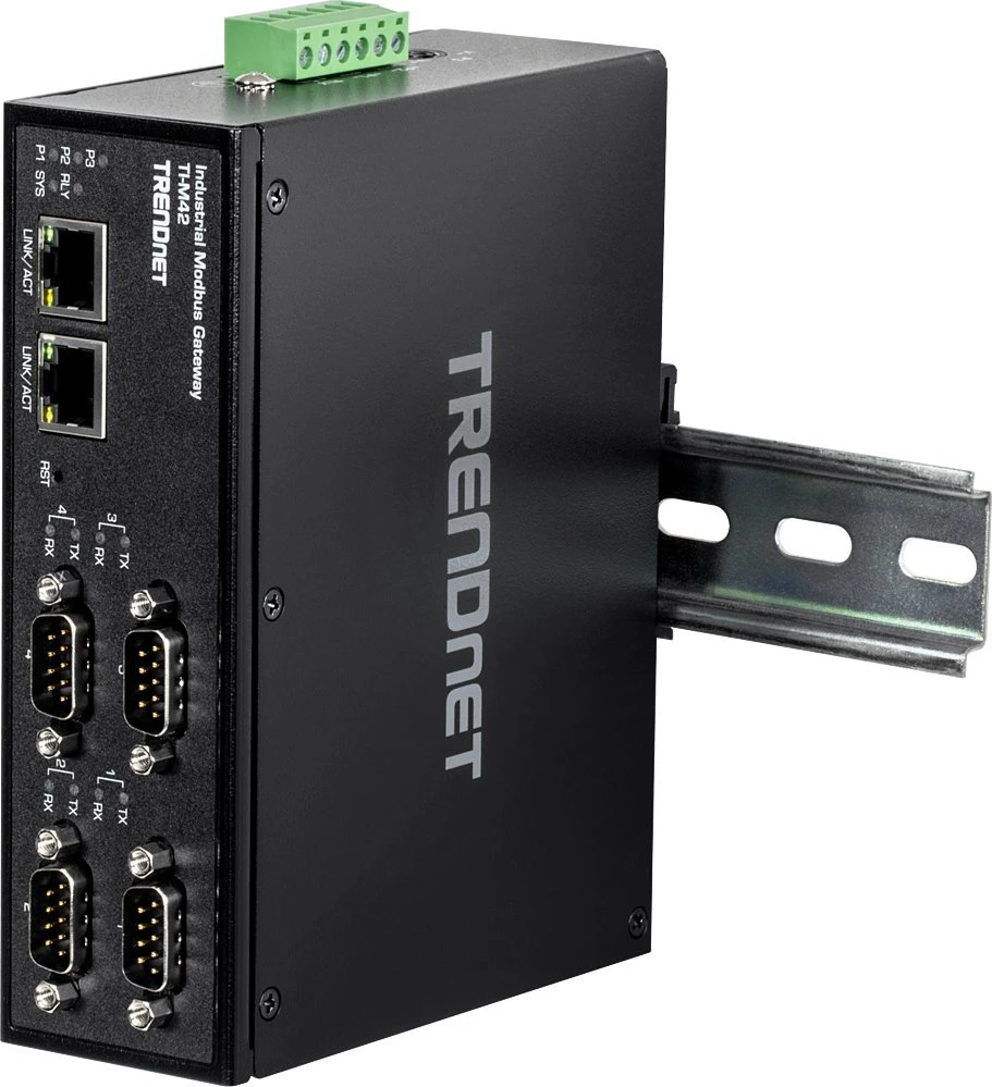 Šakotuvas Terminal sieciowy TRENDnet TRENDnet 4-Port Industrial Modbus Gateway