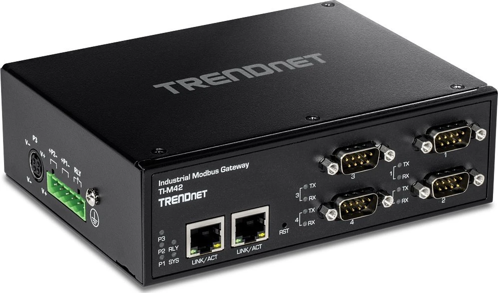 Šakotuvas Terminal sieciowy TRENDnet TRENDnet 4-Port Industrial Modbus Gateway
