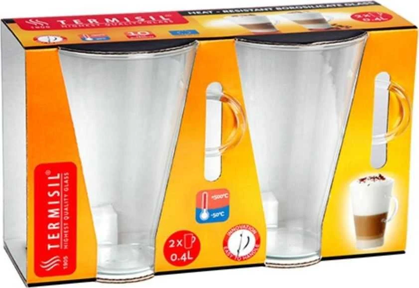 Termisil 2 latte stiklinių rinkinys, 400 ml