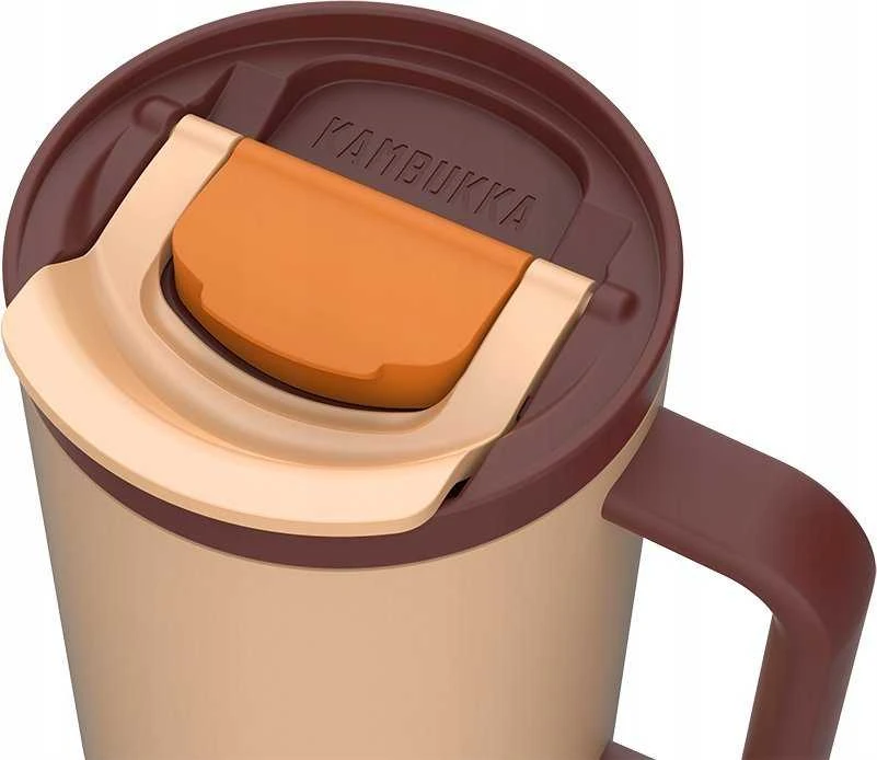 Termopuodelis su teleskopiniu šiaudeliu Kambukka Rio Tumbler 950ml Almond Dream