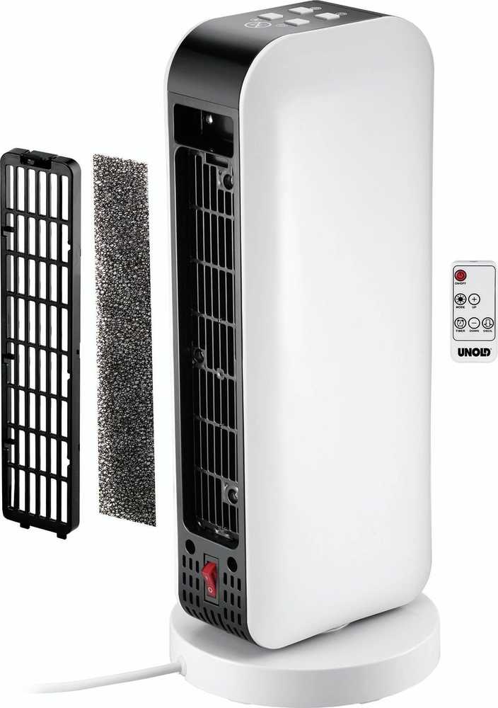 Unold 86430 PTC Heater, Galios lygių skaičius 4, 2000 W, Baltas/ juodas