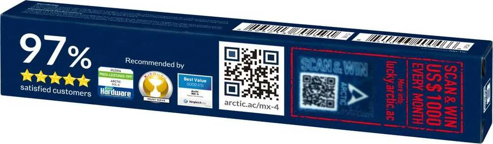Pasta termoprzewodząca Arctic MX-4 + szpatułka 4g (ACTCP00031B)