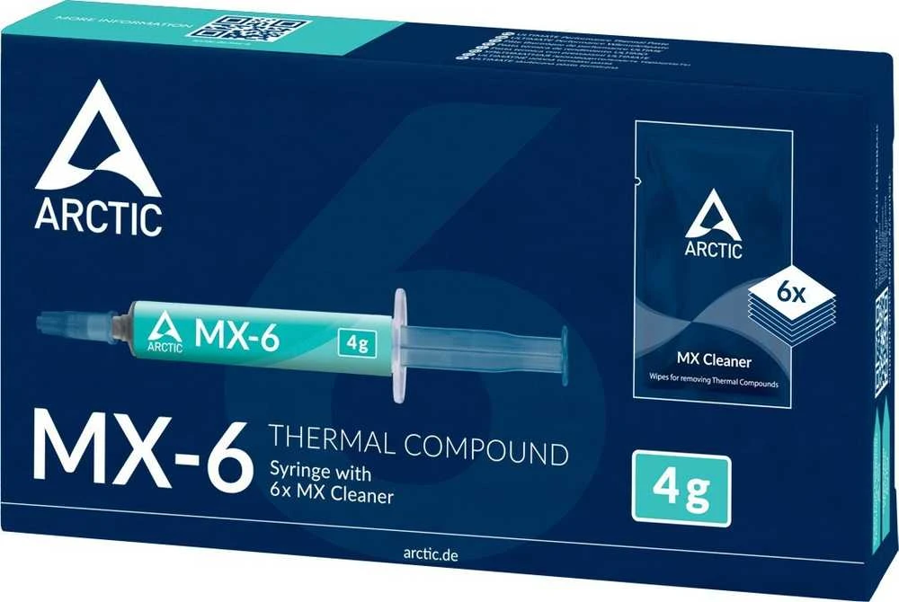 Termopasta ARCTIC MX-6, 4g su 6vnt. MX šluostėm
