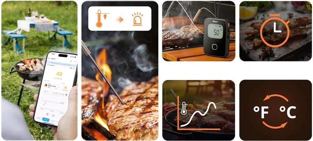 Sonoff BMT01 BBQ išmanusis Bluetooth termometras