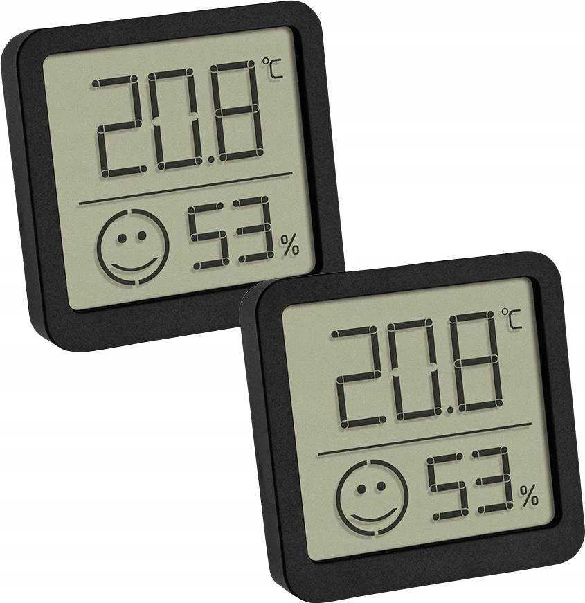 TFA 30.5053.01.02 2er Set juodas Digital Thermo Hygrometer
