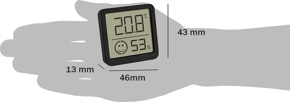TFA 30.5053.01.02 2er Set juodas Digital Thermo Hygrometer