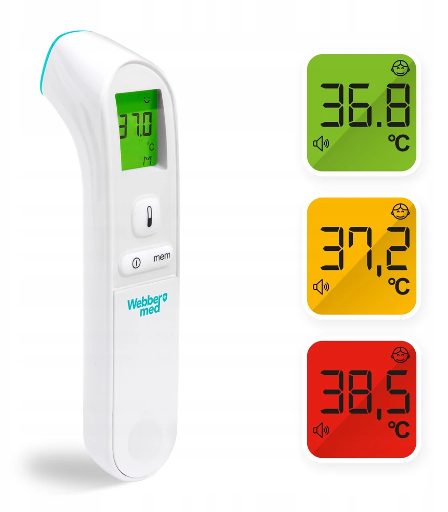 Termometras Webber TERMOMETRAS BE KONTAKTO MEDICINIS INFRARAUDONŲJŲ WEBBER TR02