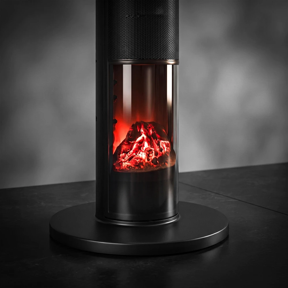 Termowentylator 95cm Q20H1 CARRUZZO juoda