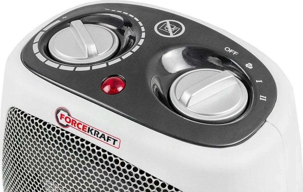 Rockforce Wmc Šildytuvas Forcekraft Ventiliatorius elektrinis farelka 1800W 3 režimai