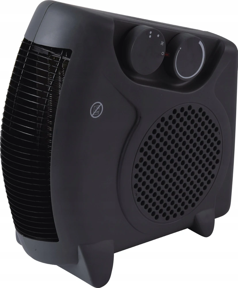 VOLTENO VENTILIATORINIS ŠILDYTUVAS PASTATOMAS-GULDIMAS 1000W/2000W Juodas