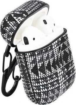 TerraTec Dėklas ochronne AirBox Fabric Grain 3 do AirPods juoda-balta