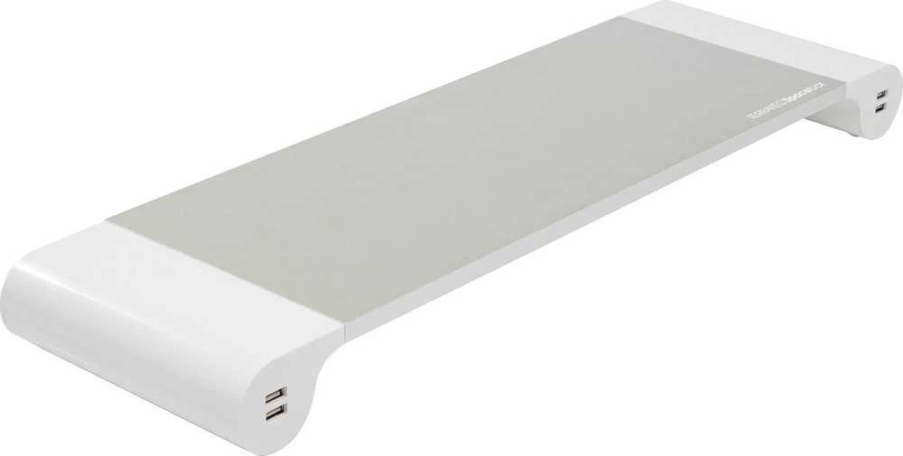 Laikiklis Terratec Spacebar aliuminio monitoriaus stovas su 4 USB įkrovimo prievadais