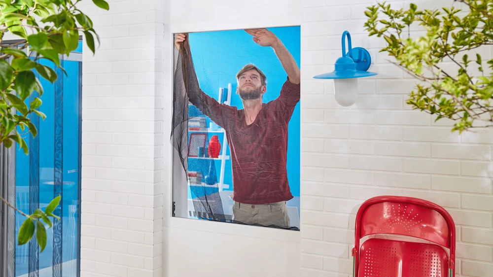 TESA TINKLELIS NUO UODŲ LANGAMS Juodas 1,2 x 2,4 m COMFORT