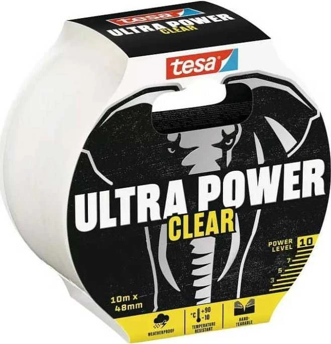 Lipnioji juostelė TESA ULTRA POWER CLEAR 56497, 20 m × 48 mm