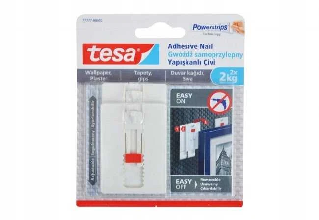 Tesa Kabliukai rėmeliui pakabinti, 77777, 2X2 kg, reguliuojami