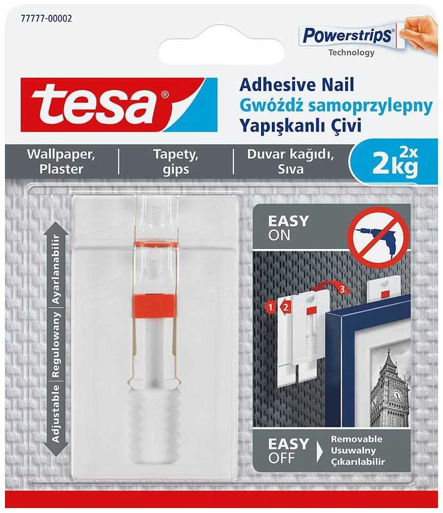 Tesa Kabliukai rėmeliui pakabinti, 77777, 2X2 kg, reguliuojami