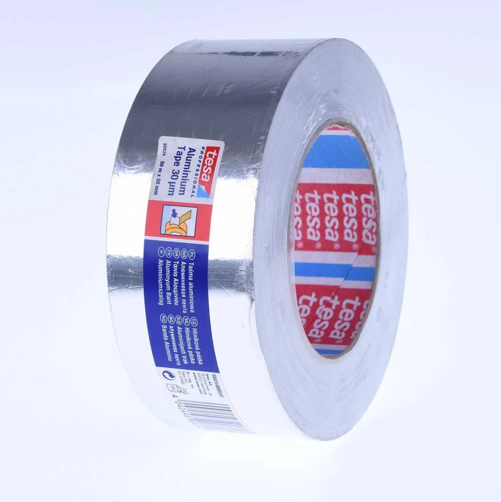 Lipni aliuminio juosta, Tesa, Universal, 50 m x 50 mm