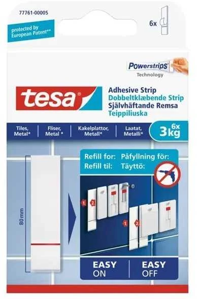 Tesa Lipnioji juostelė kabliukams, 77761, 6X3 kg