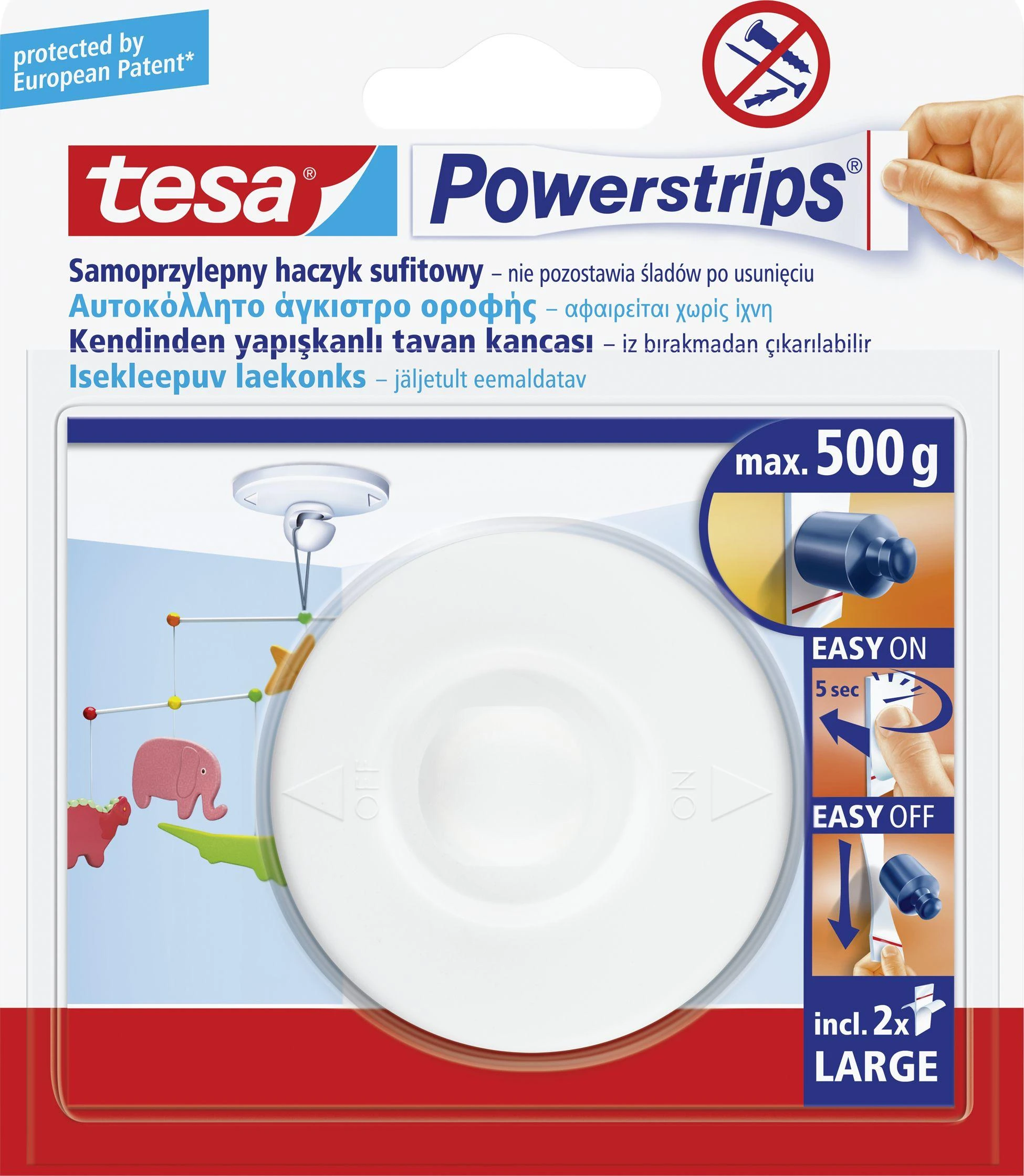 Tesa lipnus kablys lubos tesa balta rotacijos (58029- 00020- 04)
