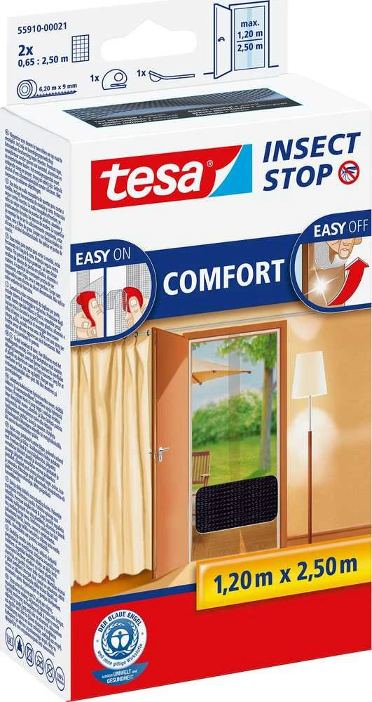 TESA MOSKITIERA DRZWI Juoda 1,2m x 2,5m COMFORT