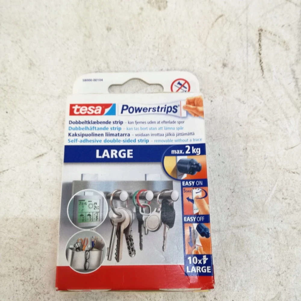 tesa® Powerstrips didelės – po 10 vnt.