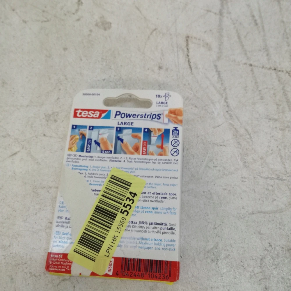 tesa® Powerstrips didelės – po 10 vnt.