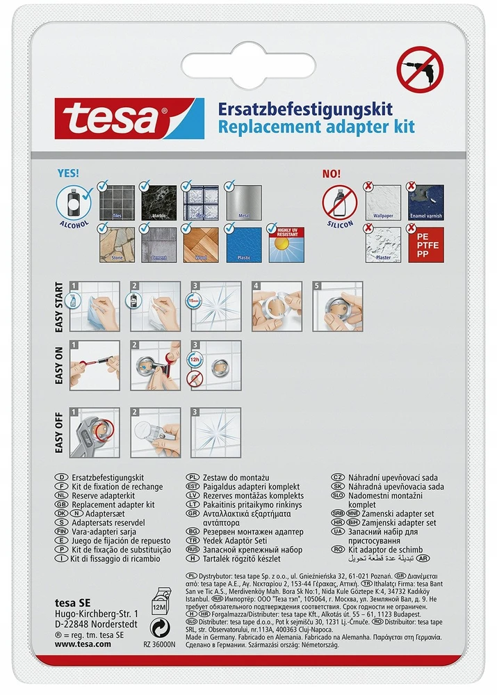 Pakaitinis tvirtinimo rinkinys BK20 tesa 40350