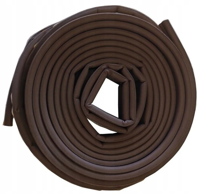 Tesa Rubber sealing tape MOLL, ruda, D profile, for gaps 3-7 mm, 0.009 x 6 m