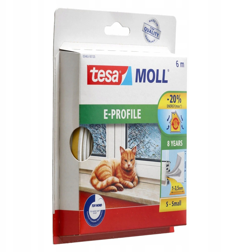 Uszczelka Guminis sandarinimo profilis e 6m: 9mm, baltas (h0546322)