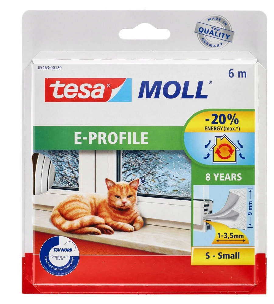 Uszczelka Guminis sandarinimo profilis e 6m: 9mm, baltas (h0546322)