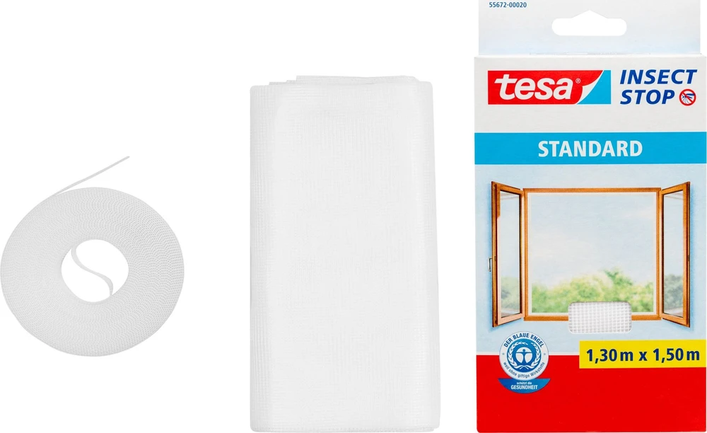 TESA MOSKITIERA OKIENNA BALTA 1,3m x 1,5m STANDARD