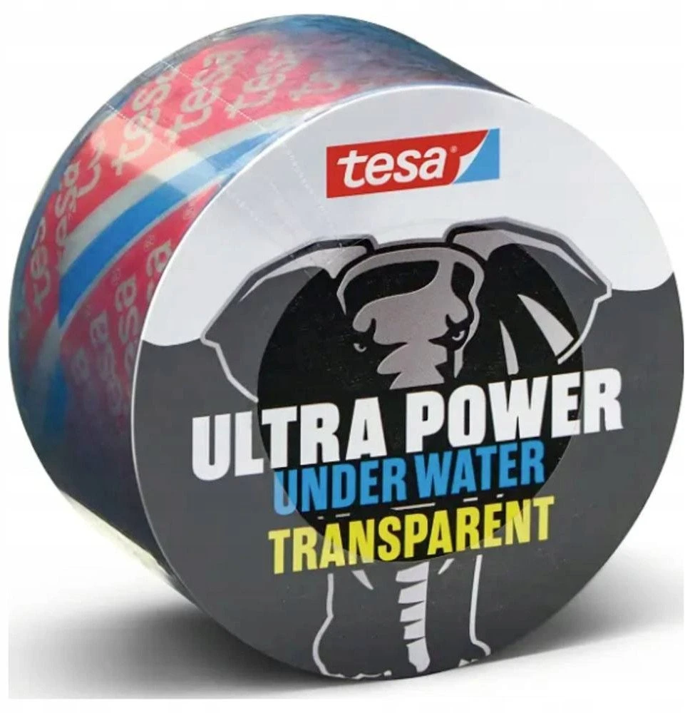Tesa Remonto juosta Ultra Power Under Vanduo Transparent, 1.5mx5cm
