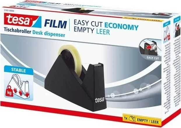 Tesa Tapedispenser sort bordmodel tesa easy cut max. 25mmx66m tape