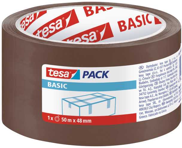 Tesa Taśma Paprasta pakavimo juosta 50 m: 48 mm, ruda