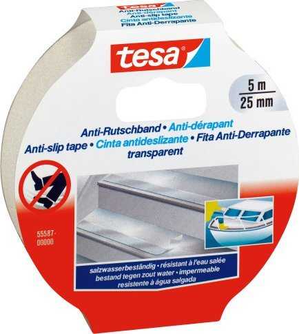 Tesa neslystanti juosta 5 m 25 mm skaidri