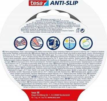 Tesa neslystanti juosta 5 m 25 mm skaidri