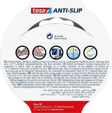 Tesa Anti-Rutschband 5m 50mm juodas
