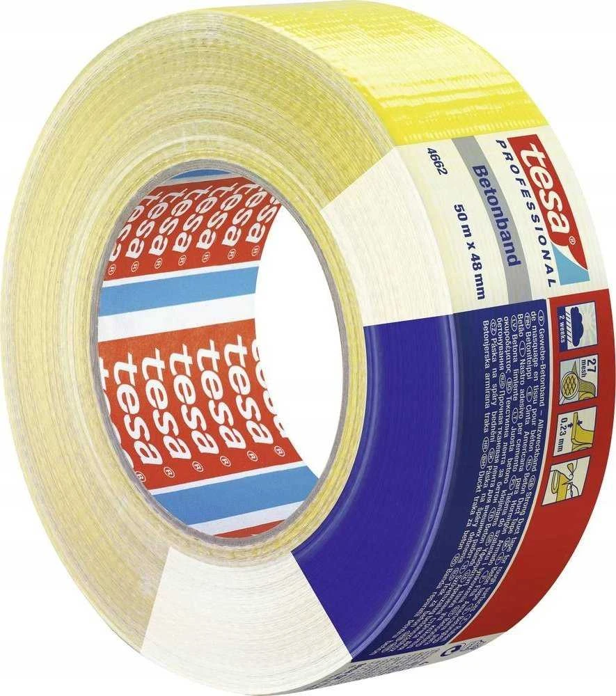 Tesa Lipnioji audinio juosta Betonband, 50 m x 48 mm